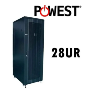 Gabinete-Rack-Cerrado-Piso-Powest-28ur-Puerta-De-Malla-145x60x60cm
